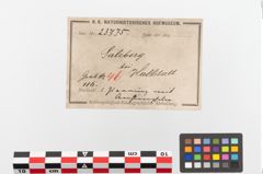 Etiketten zu Bronzeringgehänge (NHMW-PRAE-023775)